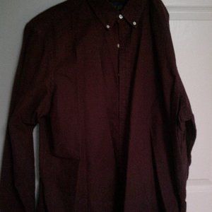 Mens Polo Long Sleeve Dress Shirt